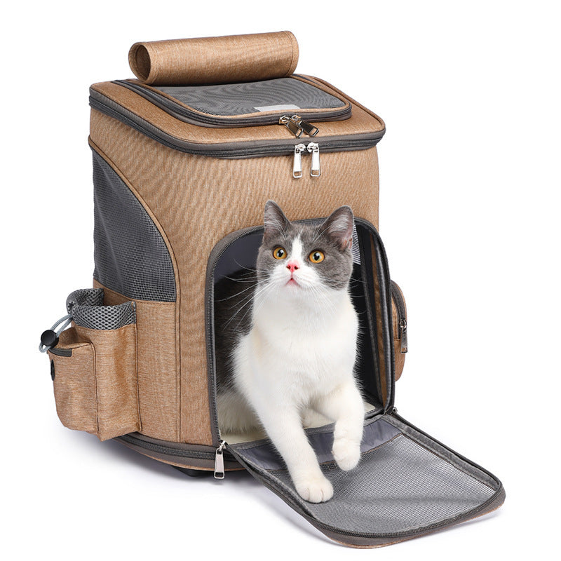 Foldable portable pets backpack from peaetown store
