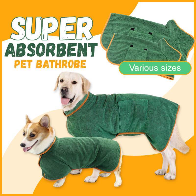 Absorbent pet bathrobe from paetown store