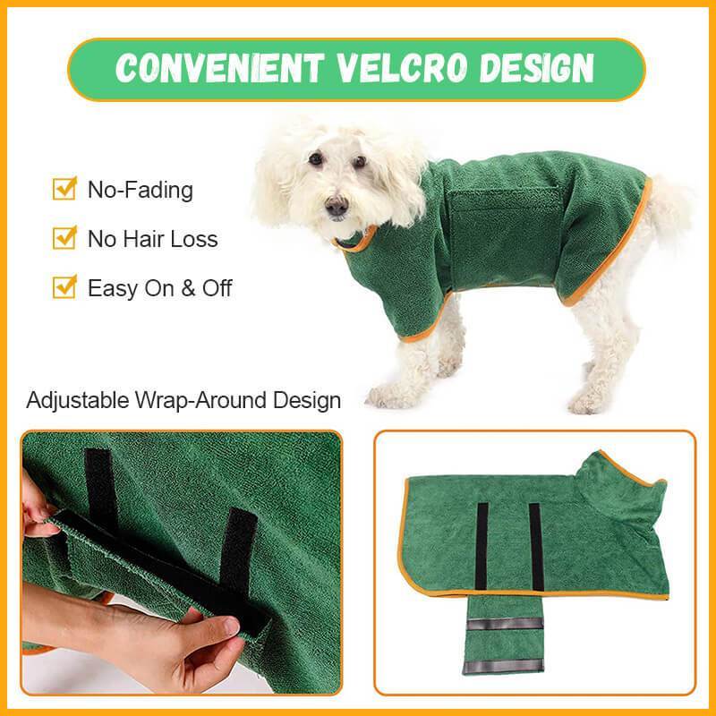 Absorbent pet bathrobe from paetown store