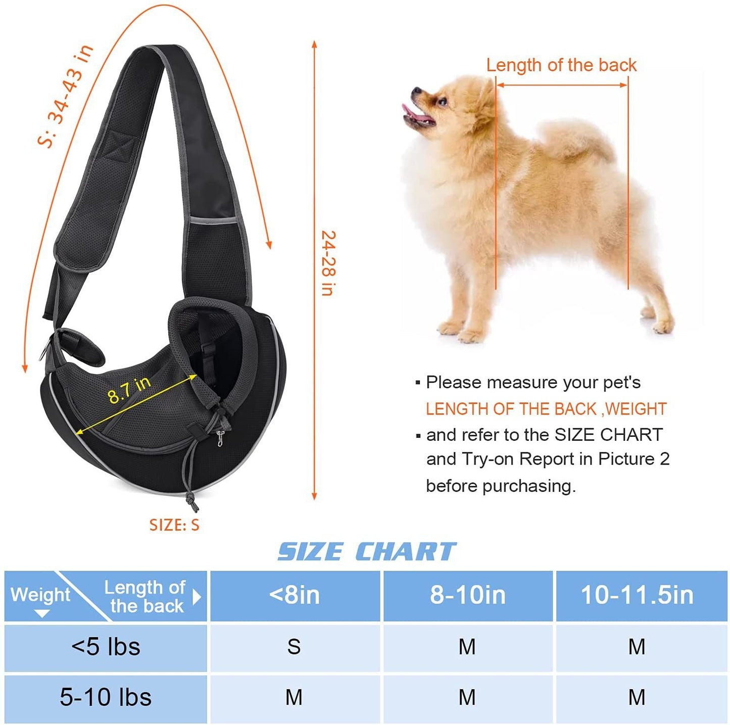 crossbody portable bag for pets from paetown
