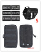Adjustable pets herness from paetown store, heavy-duty nylon vest for dogs, tactical design with pockets.
