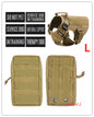 Adjustable pets herness from paetown store with patches and pockets for service dogs in training.