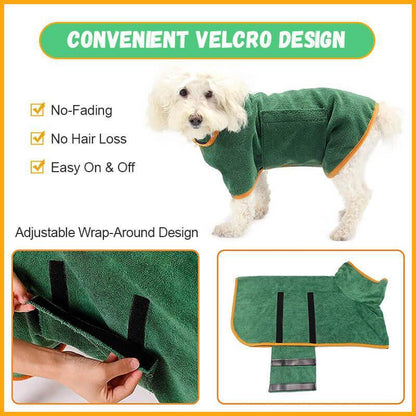 Absorbent pet bathrobe from paetown store